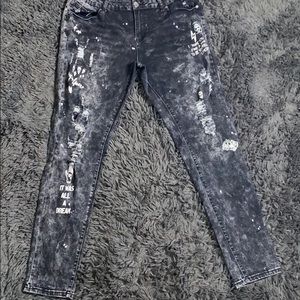 Plus size Graffiti Jeans